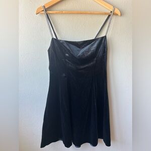 Zara Elegant Black Velvet Dress